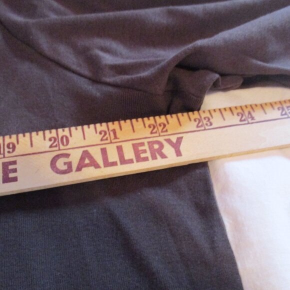 Catherines Shirt 1X Brown Leopard Animal Print Trim Long Sleeve Top - Picture 3 of 8